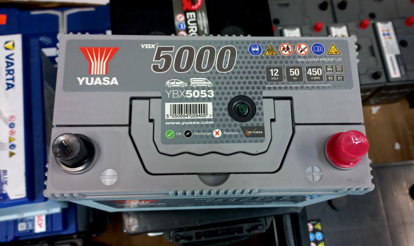 Akumulator Yuasa YBX5053 12V 50AH 450A nowy auta japońskie