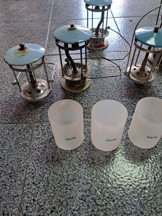 Petromax Hipólito lanternas fogão e vidros