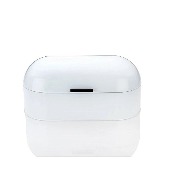 Chlebak Kela Frisco metalowy, 44x21,5 cm, biały