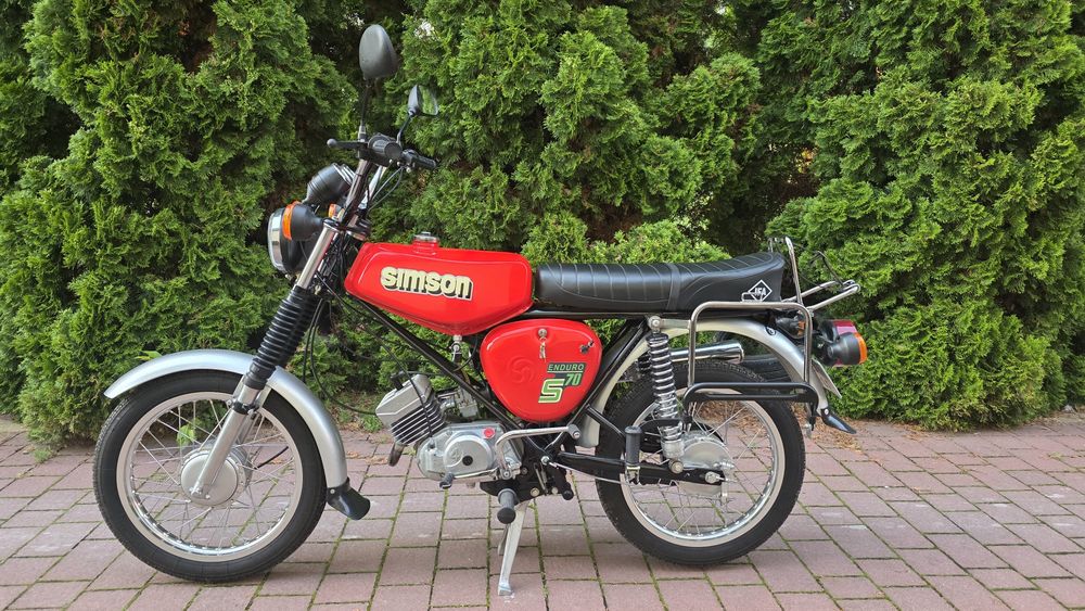 Simson s51 Enduro 89r Zarejestrowany igla Po renowacja Transport Ifa 4