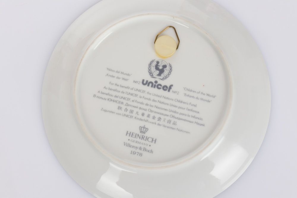 Talerz Porcelana Villeroy&Boch seria UNICEF Dzieci Świata