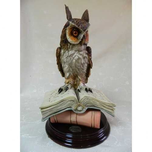 Статуэтка Сова на книгах Ermanno Farina Sculture Dear Italy
