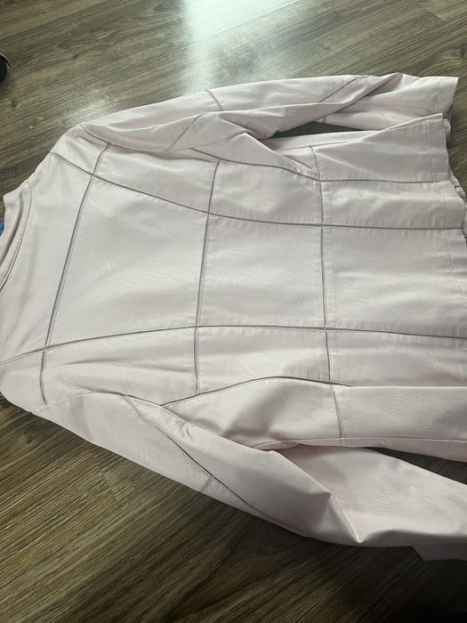 Kurtka ramoneska eko skora Xl pudrowy roz