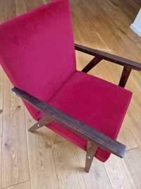 Fotel retro czerwony