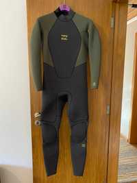 Billabong: Mens Intruder 4/3mm Back Zip Wetsuit