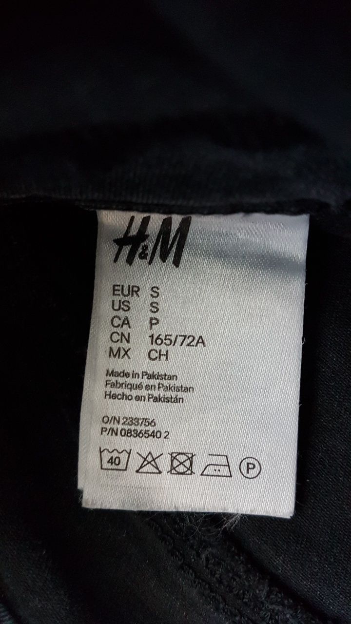 Spodnie ciążowe czarne elastyczne H&M MAMA rozm. S bdb stan