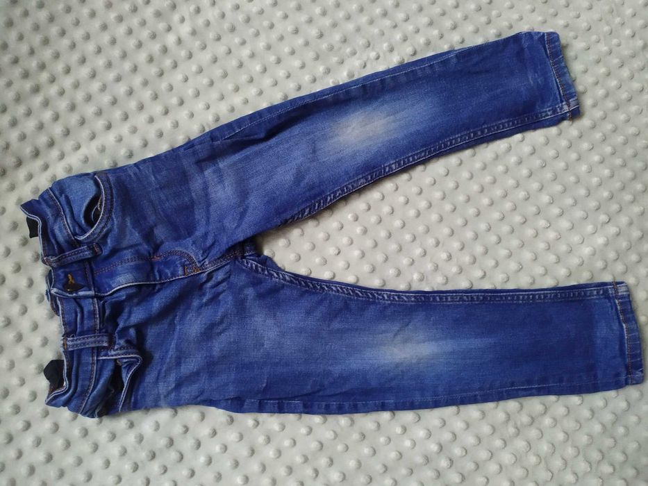 Jeansy spodnie dziewczęce Next 110 granatowe dżinsy