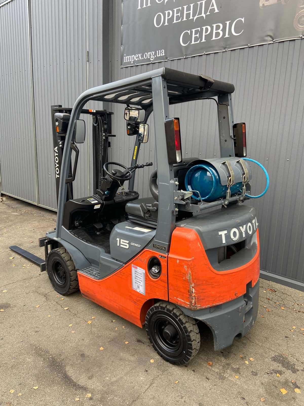 Навантажувач газ-бензин TOYOTA 02-8FGL15, 2019р, погрузчик в наявності