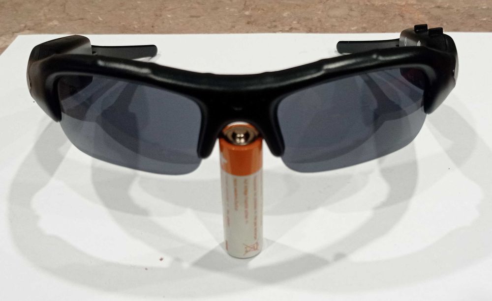 Óculos com câmera de filmar