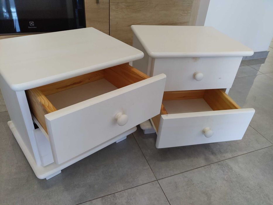 Szafki nocna biała 35x42x40 Wrocław Psie Pole cena za dwie