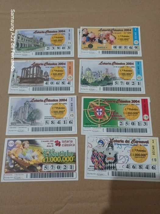 Vendo  vários Bilhetes