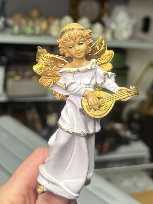 Figura rzezba Dekoracja Świąteczna Anioł Włoski Italy bombka zawieszka