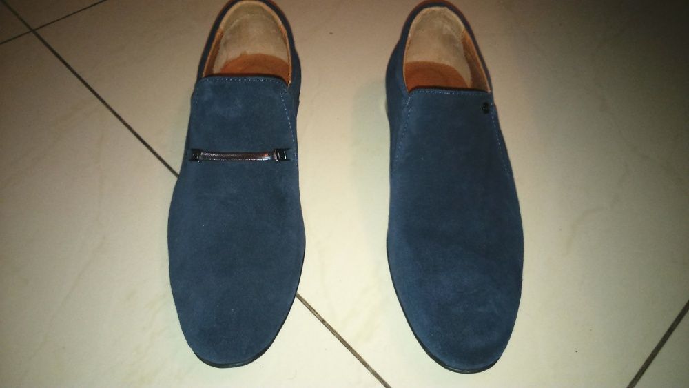 Туфли мужские синий замш 40 размер