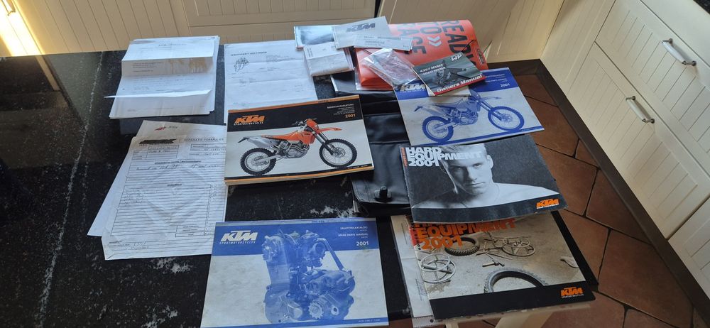 KTM EXC 520 Cross, po remoncie silnika Koła SuperMoto 12kw w dowodzie