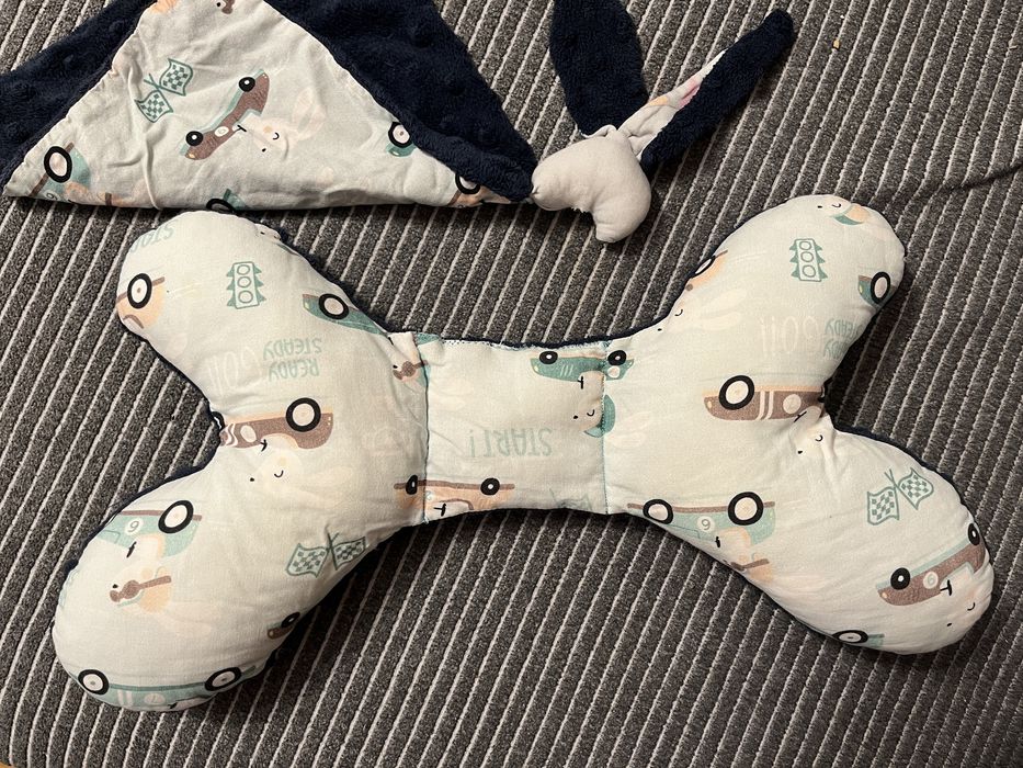 Motylek, poduszka dla niemowlaka plus przytulanka