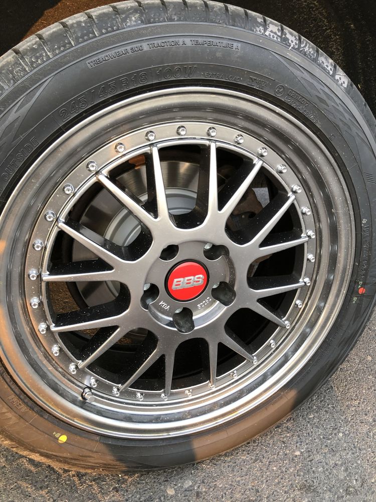 BBS DARE TEC GT-EVO koła letnie yokohama 5x112 R18 245/45/18 XL