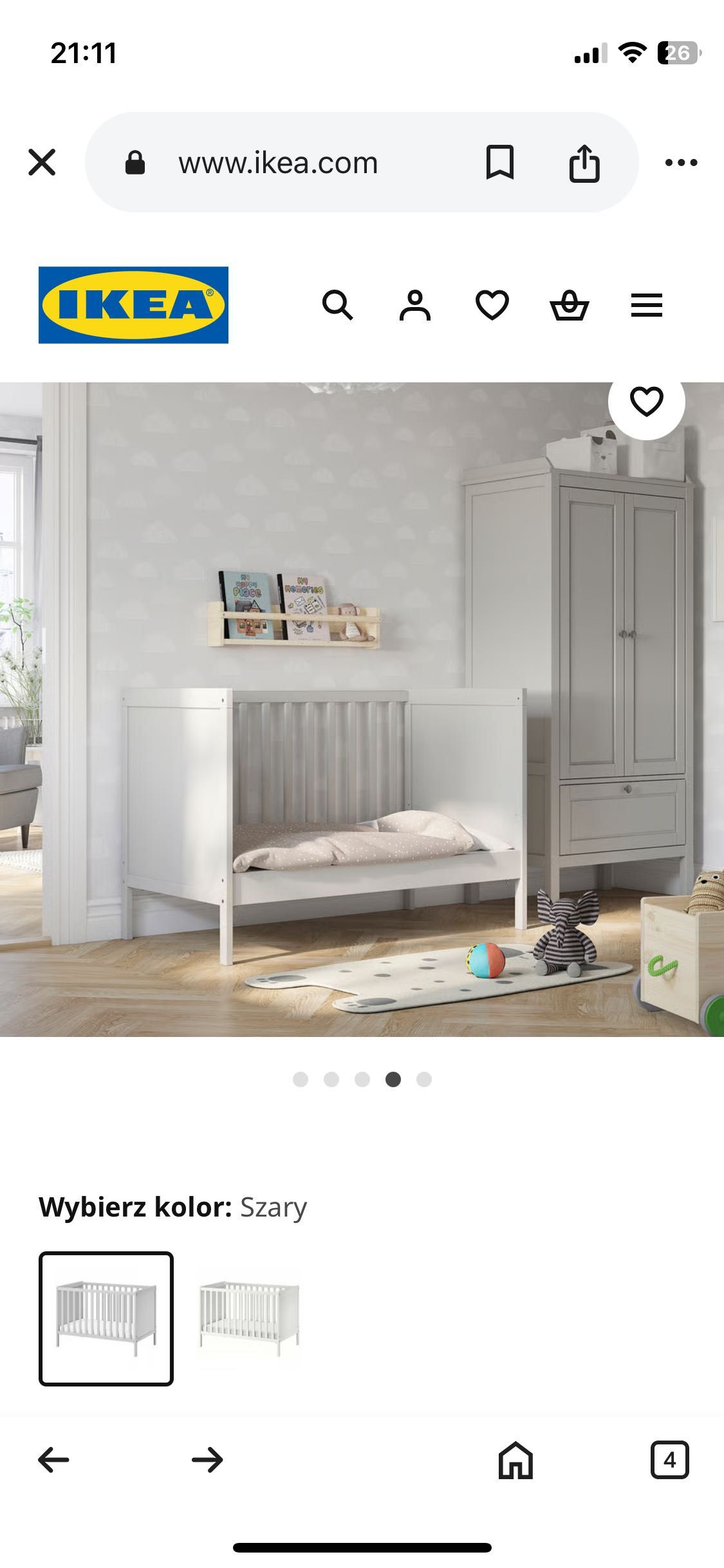 Łóżko dziecięce sundvik Ikea