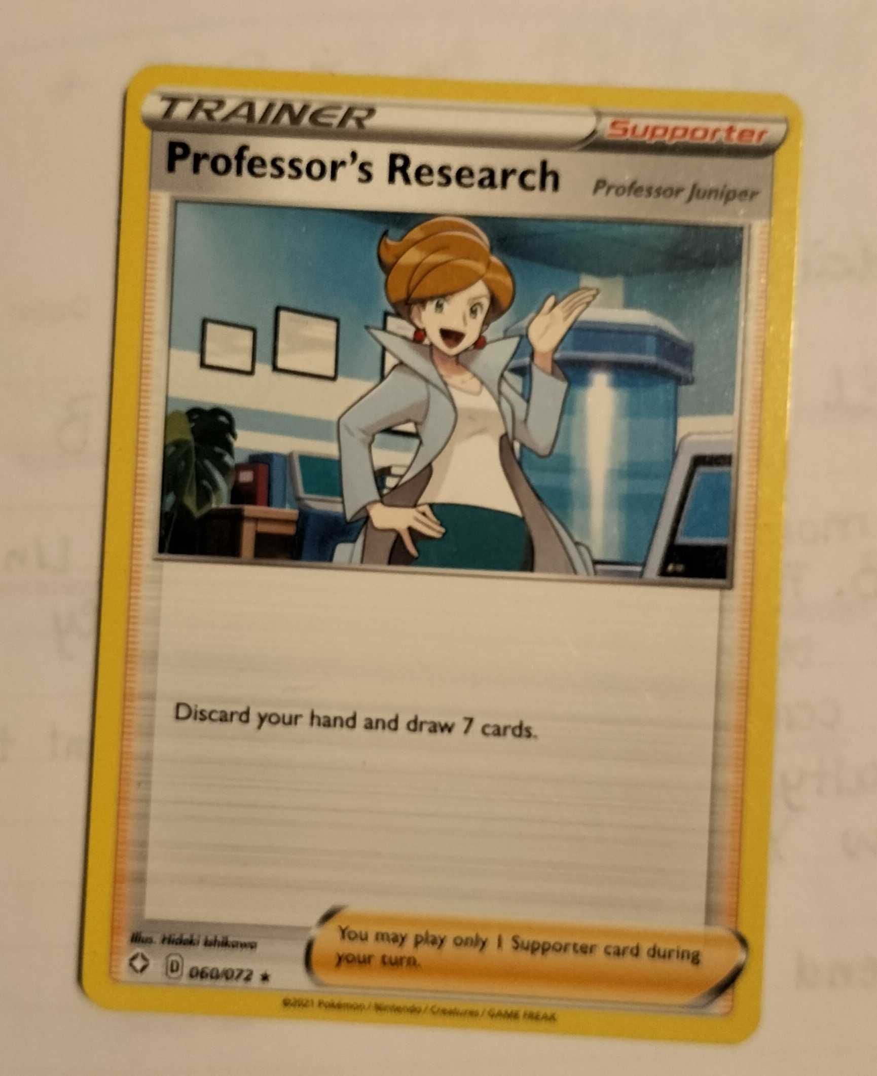 Karta Pokemon Professor's Research
