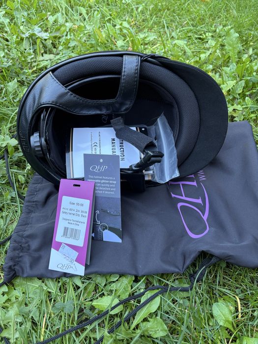 Kask jeździecki QHP „Glitz”, rozm. 55-56 - NOWY