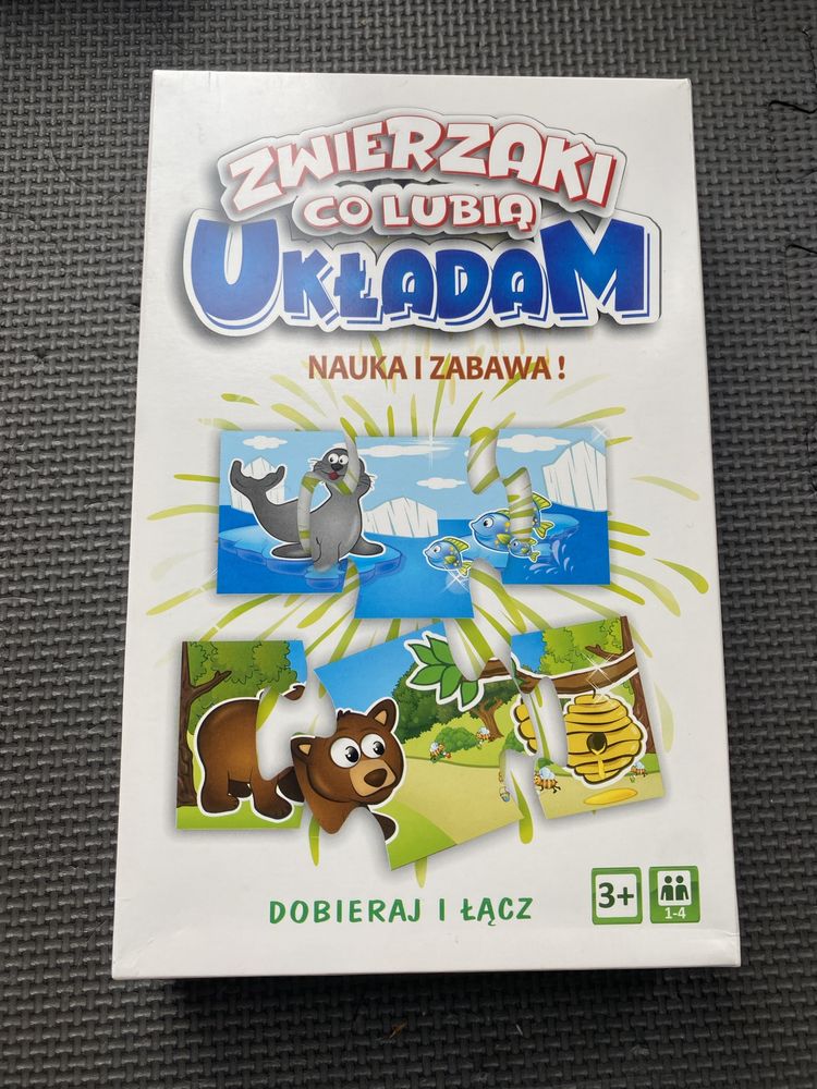 Co lubia zwierzaki ukladanka puzzle