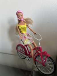 Lalka Barbie + rower