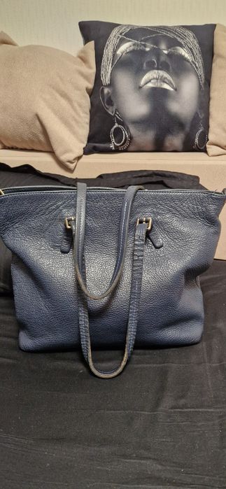 Сумка Италия Fizzi зернистая натуральная кожа,33×30×9см