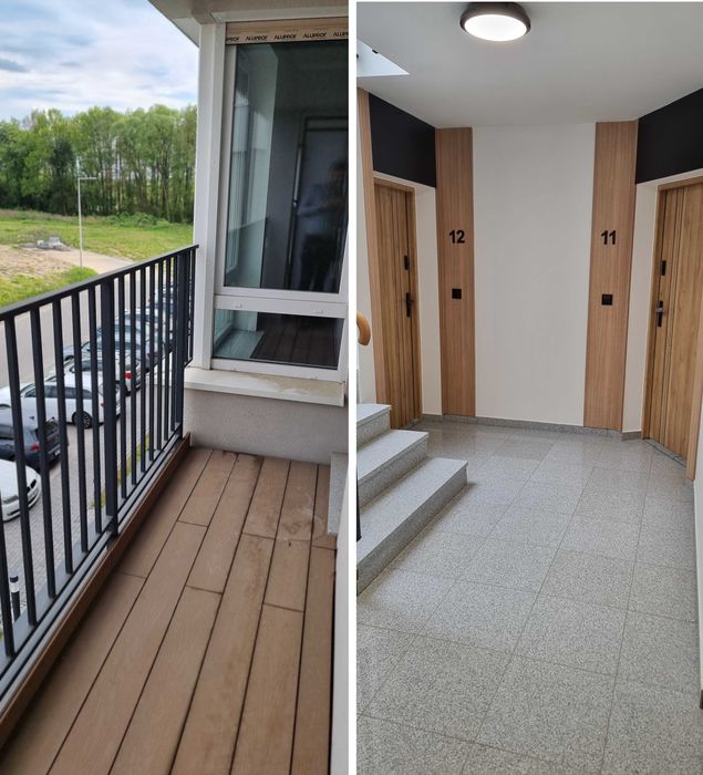 Mieszkanie 3 pokoje 57 m garaż, balkon UMEBLOWANE WYPOSAŻONE nowe bud.