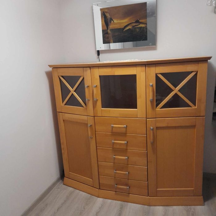 kredens ,witryna,komoda,fronty lite drewno