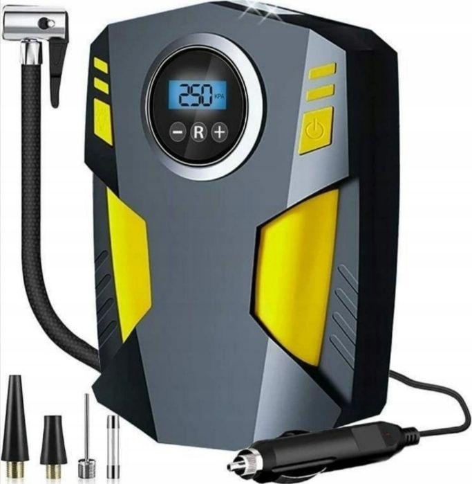 KOMPRESOR SAMOCHODOWY  sprężarka elektryczna yd-787 LED LCD 12V