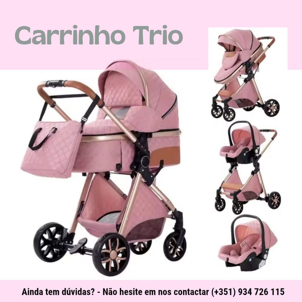 Carrinho de bebé 3 em 1