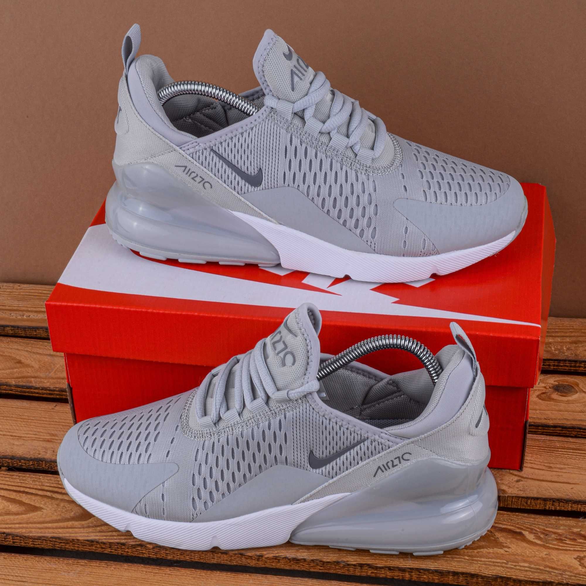 (1787) Кросівки Nike Air Max 270 сірі (41-45) найк найки