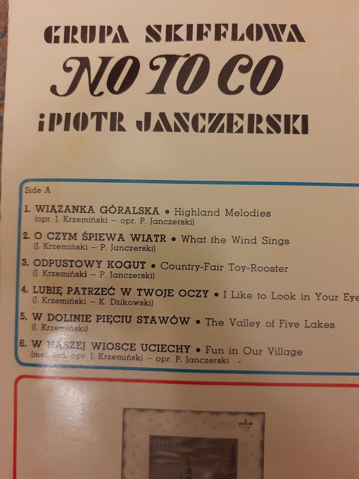 Płyta winylowa grupa skifflowa no to co i Piotr Janczerski, okazja!