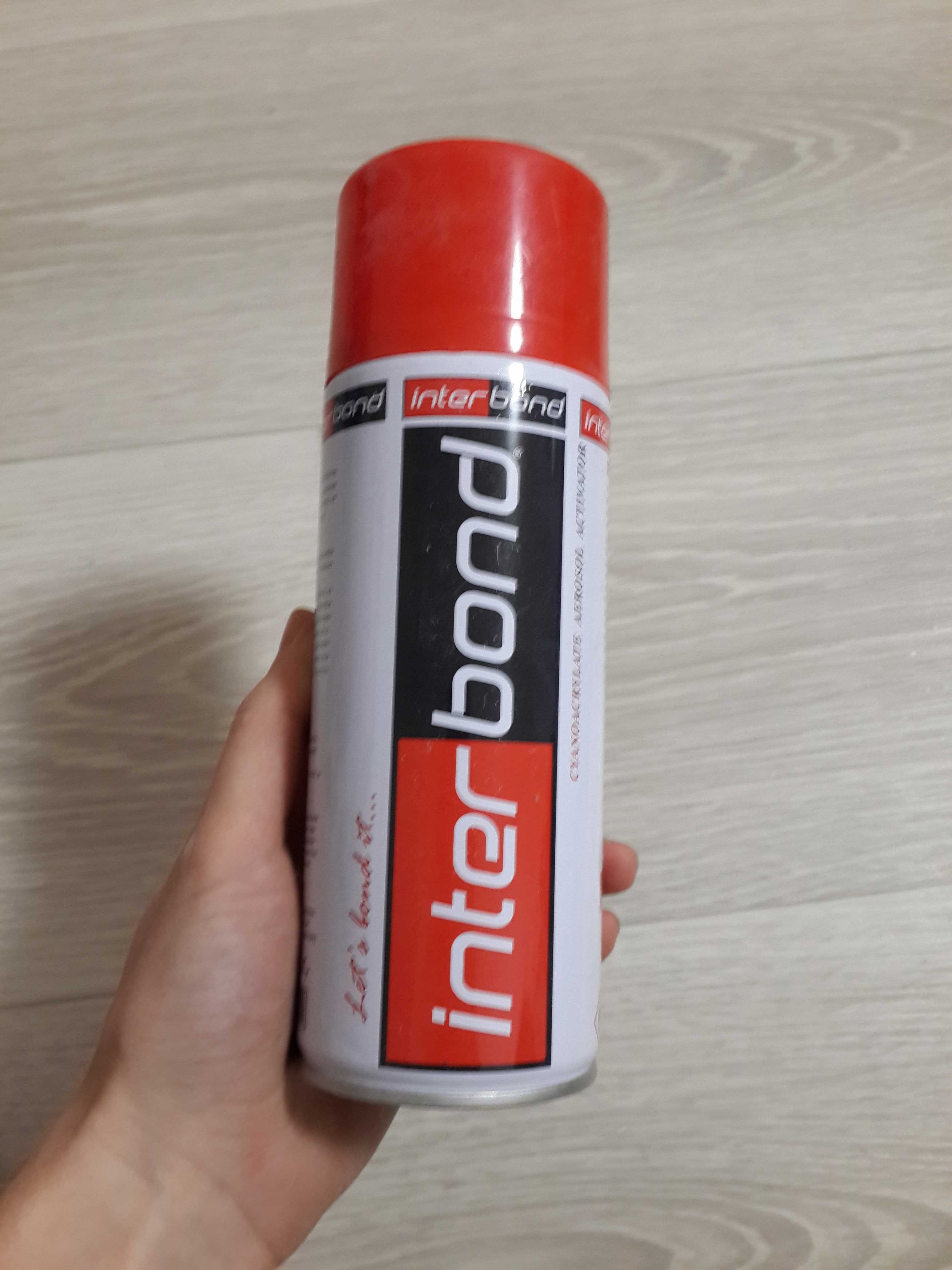 Клей спрей двухкомпонентний INTERBOND 100 gr+400ml