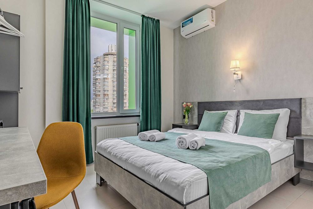 Подобова оренда 1к апартаментів поруч з м. Оболонь (2 хвилини)