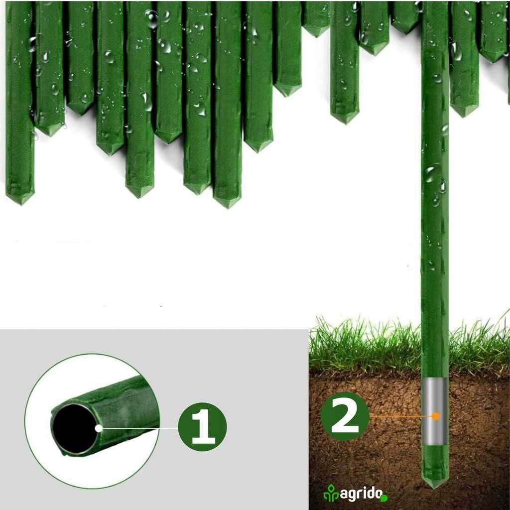 TYCZKI DO POMIDORÓW Mocne Roślin Wzmacniane Paliki Podpora 150cm 20szt
