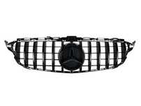 Решетка рад.mercedes C W205 14-18год.GTстиль (Black) без камеры