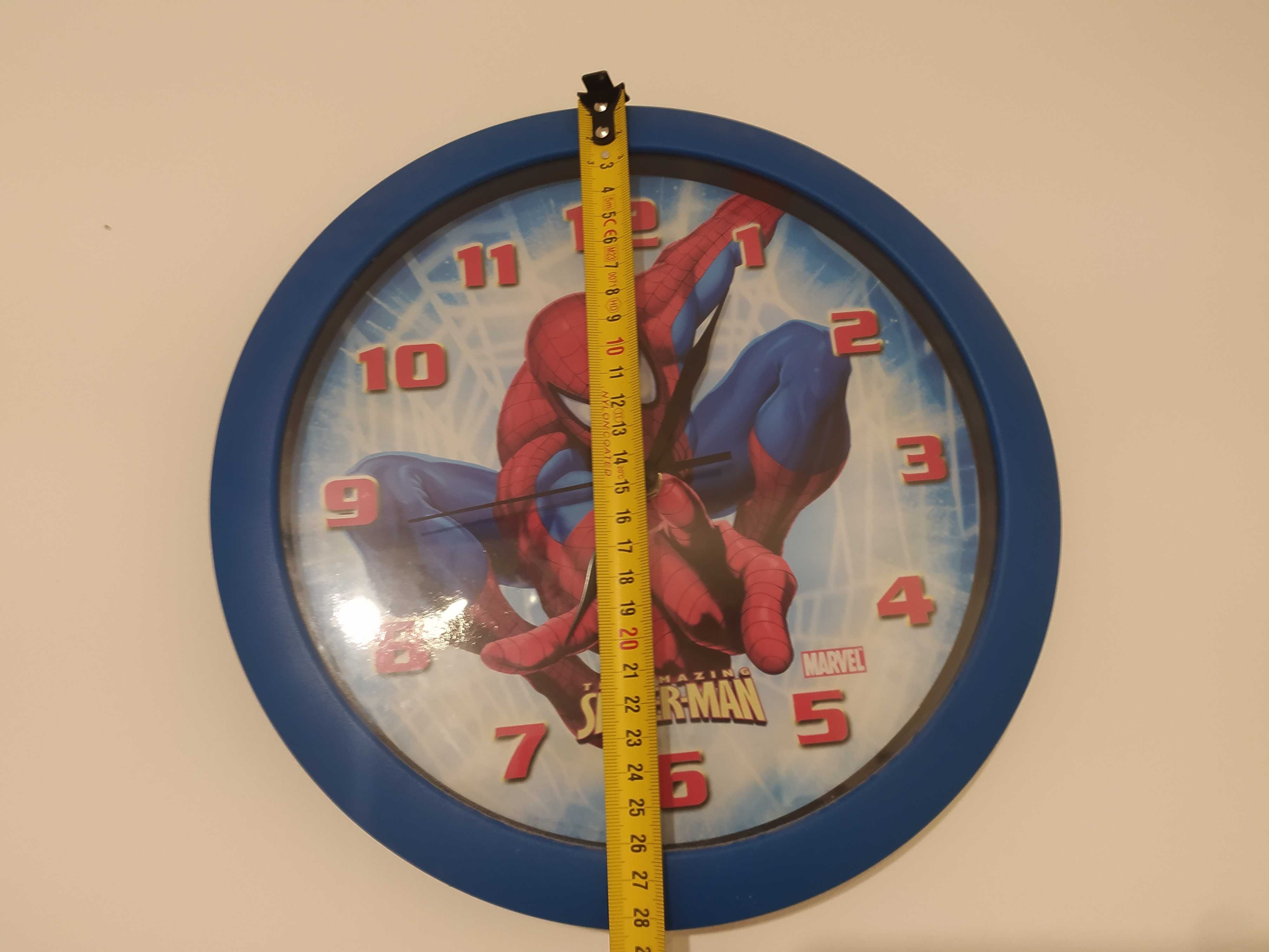 Zegar, Spiderman, Spider-Man, ścienny, wiszący, Stan idealny, zegarek