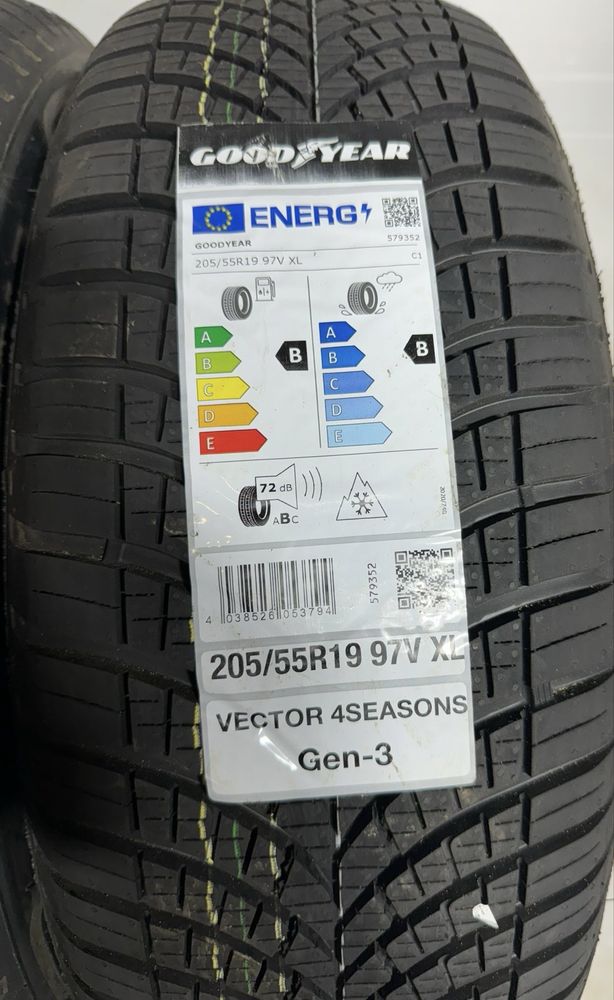 2x 205/55r19 GoodYear Vector 4Seasons Gen-3 97V XL 2024