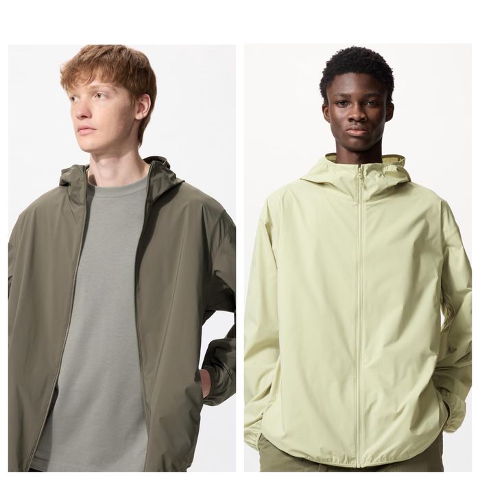 Дві куртки/ Вітровка Uniqlo розмір М/ Зелена та Хакі