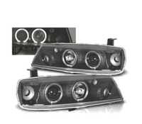 FARÓIS ANGEL EYES PARA OPEL CALIBRA 89-97 FUNDO PRETO