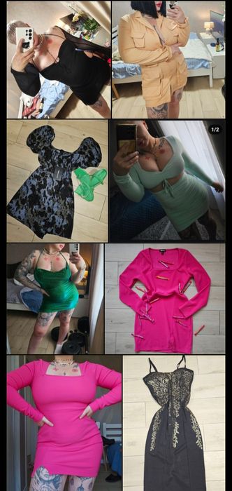 Сукня oh polly  святкова новорічна чорна білa рожева червона