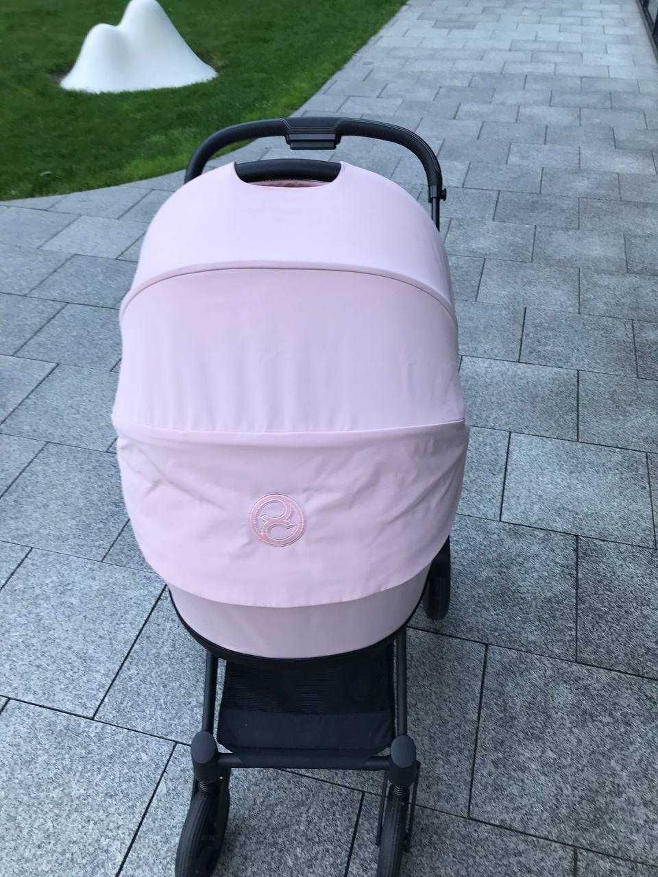 Wózek dziecięcy Cybex Priam – Matt Black / Pink +Siedzisko spacerowe