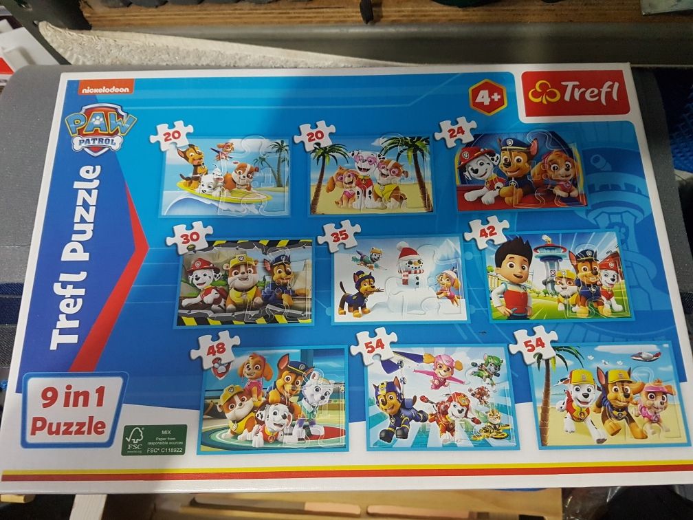 Puzzle Psi Patrol drewniana układanka