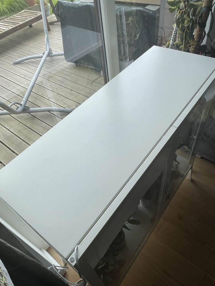 Witrynka IKEA Milsbo niska biała