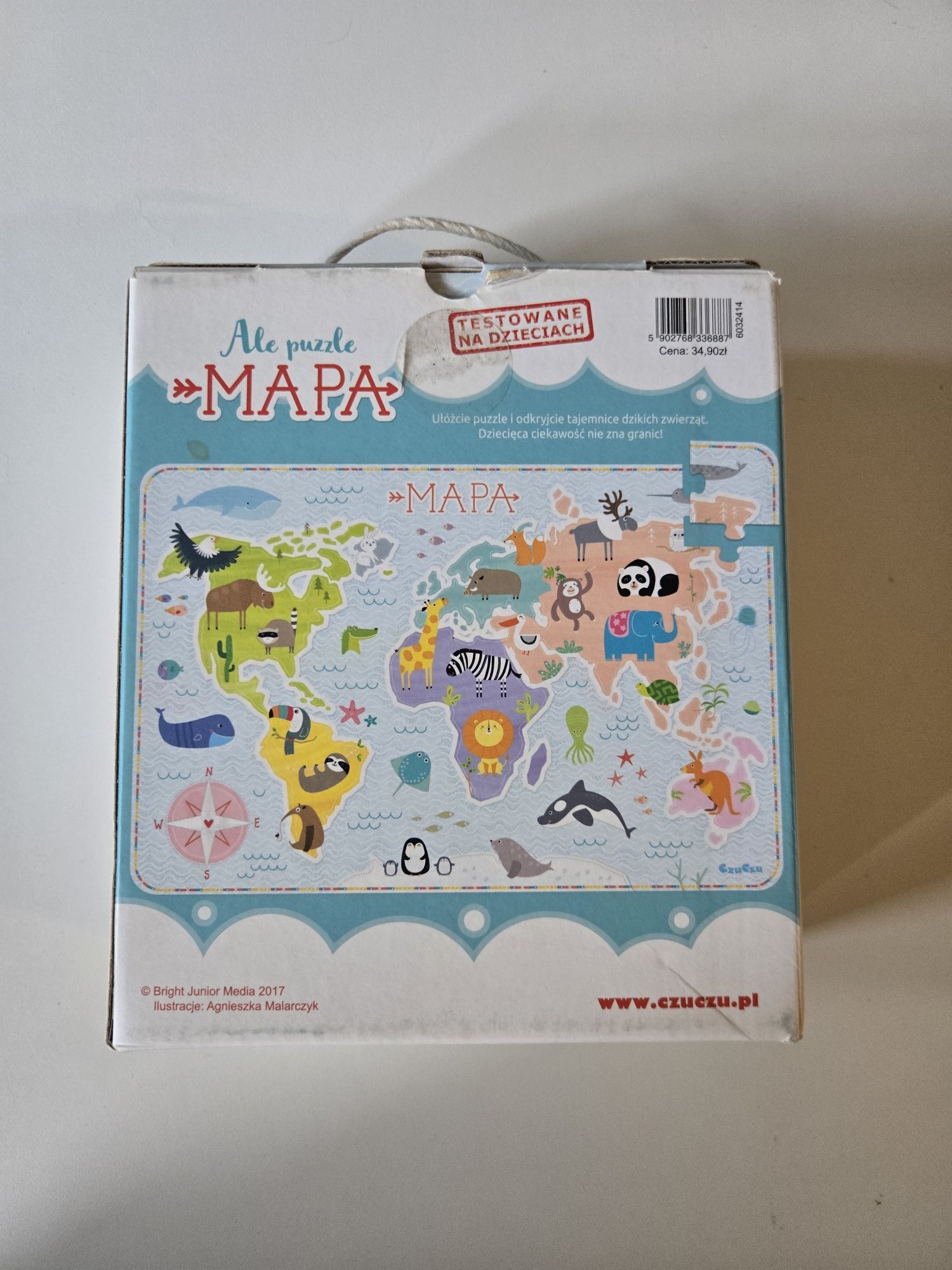 Czuczu Ale Puzzle Mapa Świata 35