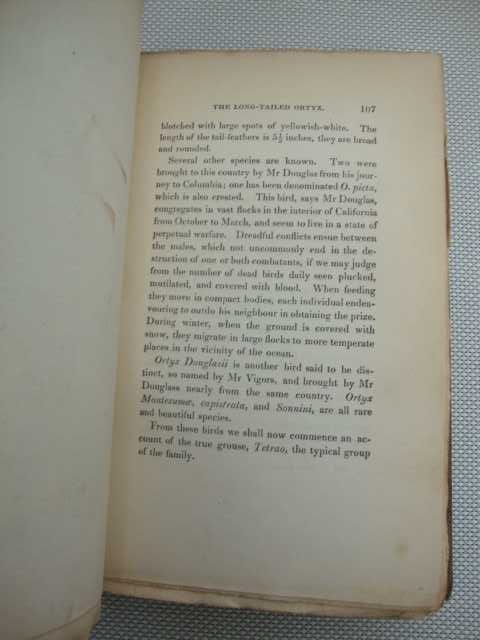 The naturalist`s Library Ornithology - 1834  (Livro raro)