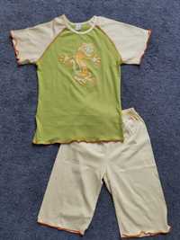NOWA Piżama piżamka letnia krótki rękaw dla dziewczynki 110