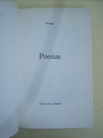 Poesias de Bocage