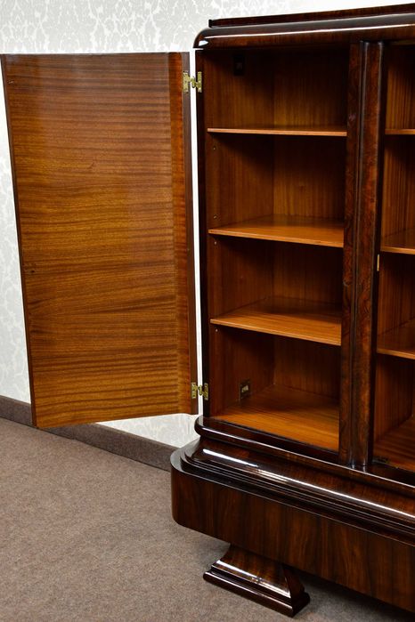Biblioteka art deco lata 20/30 Wielkopolska palisander stara