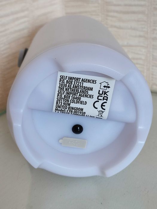 LED світильник різнокольоровий, нічник, з аккумулятором